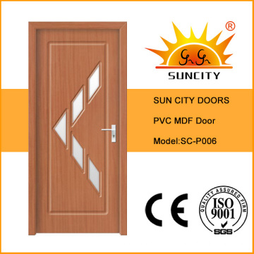 Puerta interior de PVC con vidrio